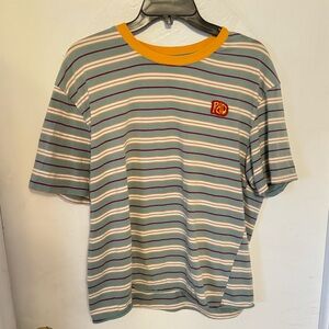 Dutch bros striped T-shirt